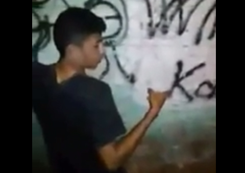 Pixador é pego pelo Ronda e se dá mal