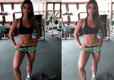 Kelly Key mostra abdomen sarado após treino