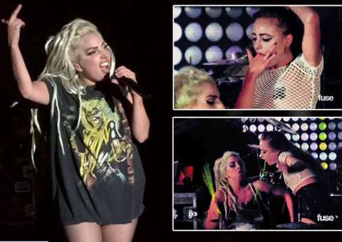 "Vômito virou arte" no show de Lady Gaga