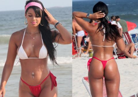  Musa do Brasileirão curte tarde de sol na praia