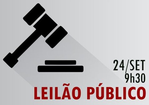 TRT realiza leilão público dia 24 de setembro