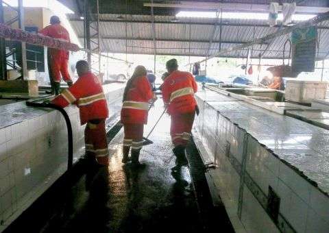 Feira da Panair passa por limpeza e higienização