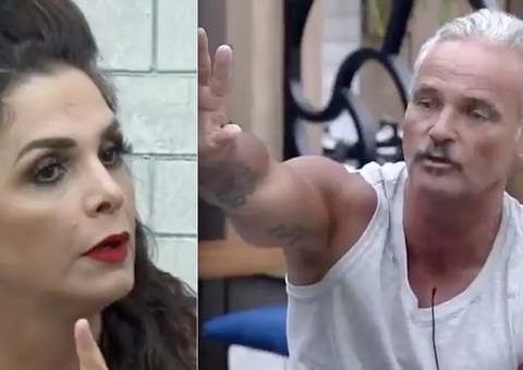 Mateus e Luiza Ambiel batem boca durante prova em 'A Fazenda'