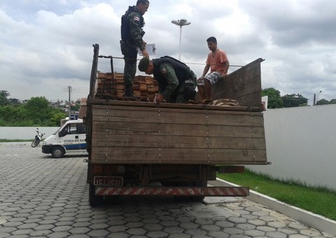 Batalhão Ambiental apreende 18,5m3 de madeira ilegal