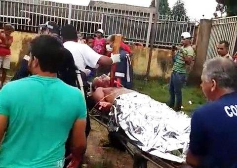 Homem sofre acidente de trabalho e tem peito perfurado por um pedaço de madeira