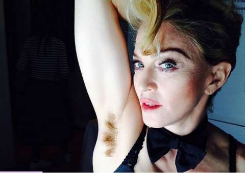 Madonna sem preocupação publicou em rede social uma foto inusitada
