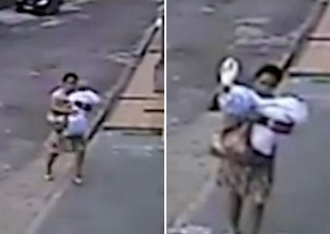 Vídeo mostra o momento em que mulher abandona bebê em lixeira do Aleixo