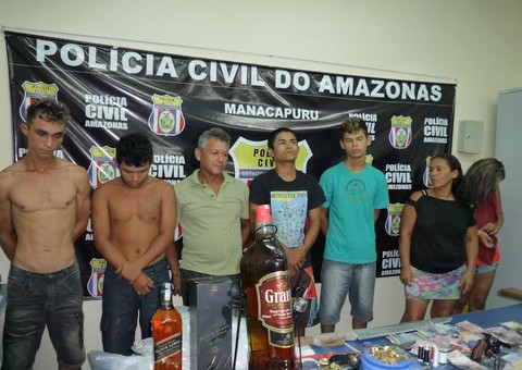 Em Manacapuru, quadrilha é presa por tráfico de drogas e receptação