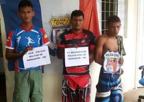  Trio envolvido em roubo qualificado é preso em Manaquiri