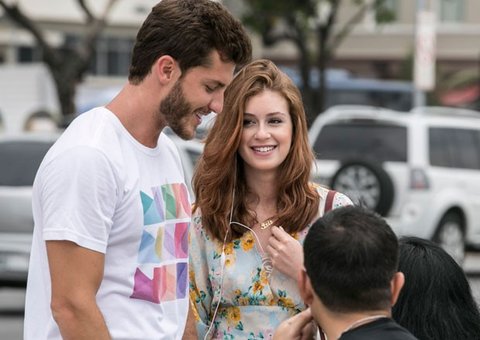 Separados há um mês, Marina Ruy Barbosa e Klebber Toledo grava juntos no Rio