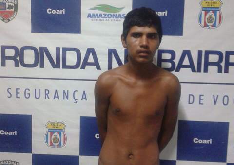 Em Coari, homem suspeito de homicídio é preso por policiais do 5º BPM