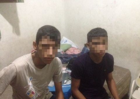 Menores são apreendidos com armas e drogas