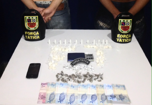 Força Tática detém menores por tráfico de drogas no São José