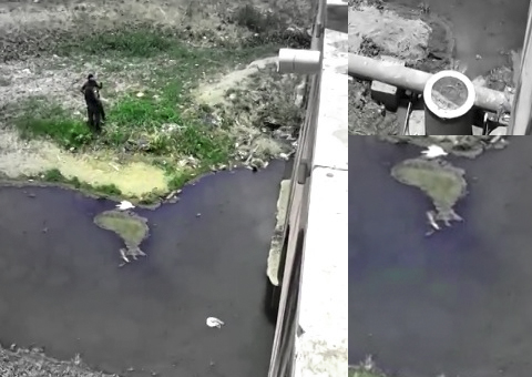 Para fugir da polícia, ladrão se esconde no esgoto do Mestre Chico e se dá mal