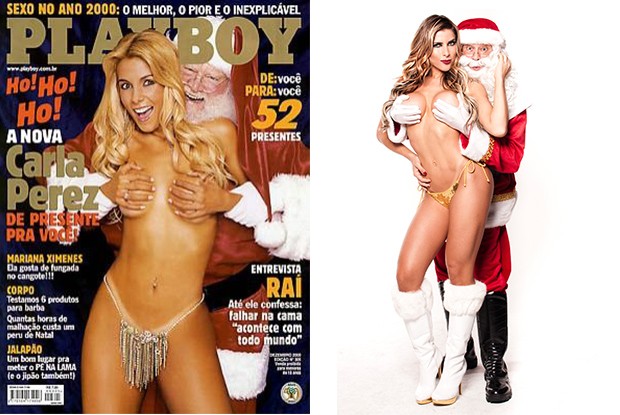 Seminua, Ana Paula Minerato recria capa polêmica de Carla Perez em ensaio