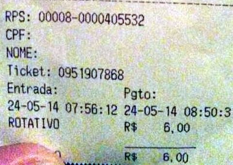 Estacionamento do Millennium cobra R$ 6 por menos de uma hora