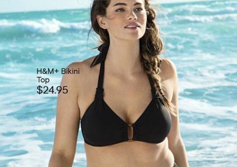 Modelo "gordinha" empresta beleza para grife de biquínis