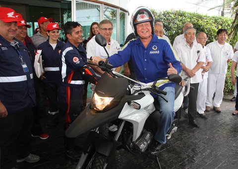 Prefeitura recebe novas motos para atendimento emergencial pelo Samu