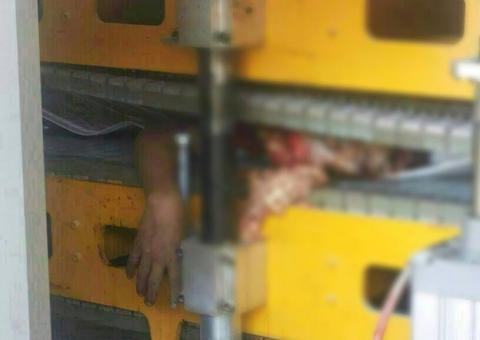 Mulher morre esmagada em fábrica