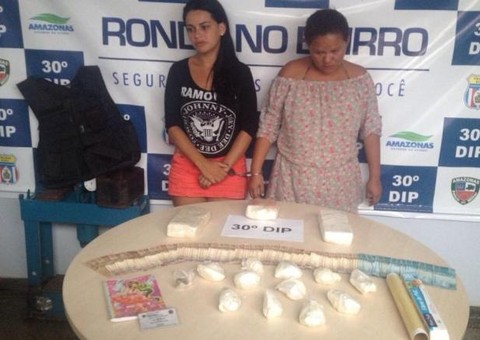 Mulheres são presas com quatro quilos de cocaína