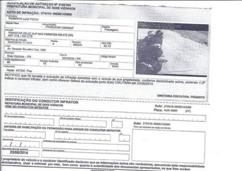 Marido é multado enquanto pula a cerca e mulher manda recado para a amante