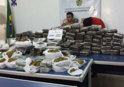 Droga avaliada em R$ 1 milhão é apreendida em Manaus