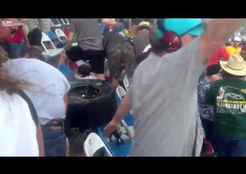 Torcedor grava momento do acidente da Nascar que feriu 28 pessoas