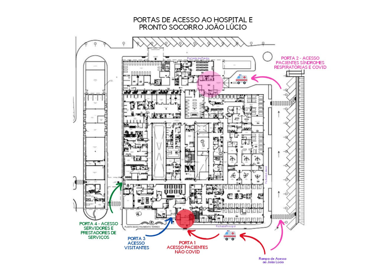 Hospital João Lúcio terá entrada diferente para pacientes com Covid-19