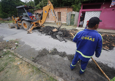 Ruas secundárias da zona Norte recebem ações de infraestrutura