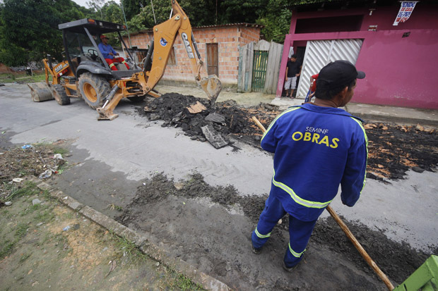 Ruas secundárias da zona Norte recebem ações de infraestrutura