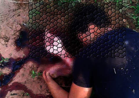 Assassinado com 5 tiros na porta de casa