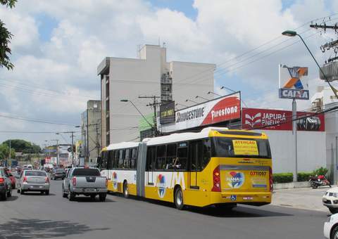 Ônibus articulados utilizam plataformas neste sábado
