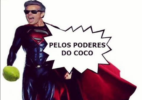 Otaviano Costa faz meme dele mesmo após atirar coco em ladrão