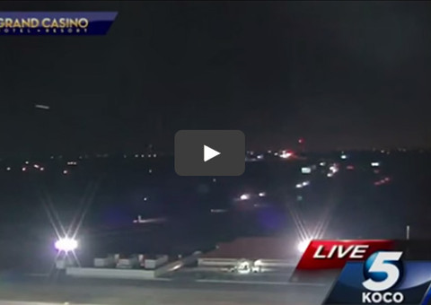 Suposto OVNI foi filmado durante transmissão ao vivo do programa “Koco 5 News” 