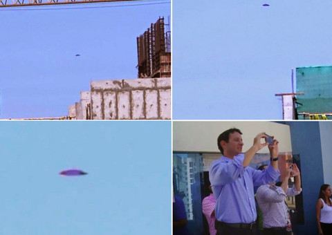 Durante transmissão de TV, OVNI é flagrado sobrevoando canteiro de obras no Peru