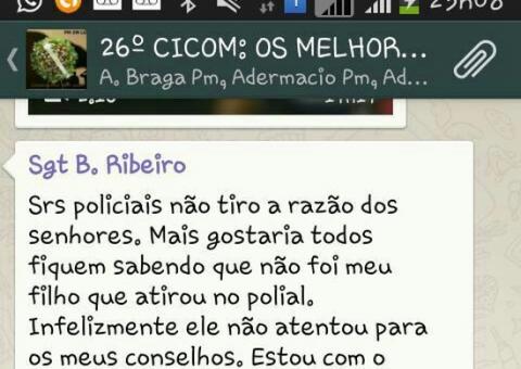 Pai de suspeito nega que filho tenha atirado em policial