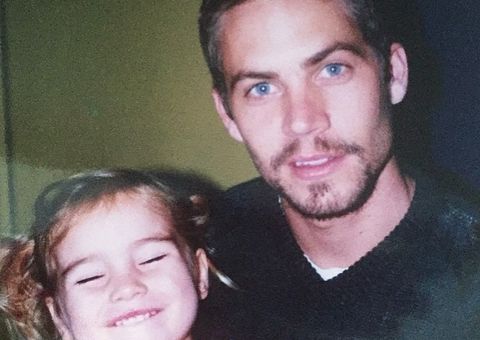 Filha de Paul Walker, de 'Velozes e Furiosos', homenageia pai em fotos