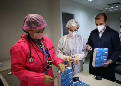 Governo do Amazonas recebe doação de 4 mil oxímetros da Opas