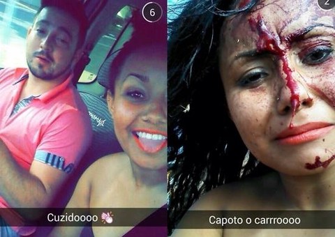 Mulher faz selfies após acidente de carro e vira a piada do momento na internet