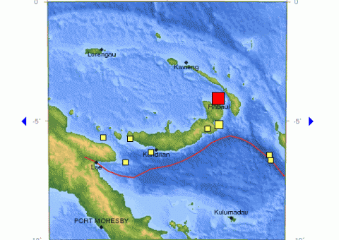 Forte terremoto atinge região de Papua Nova Guiné