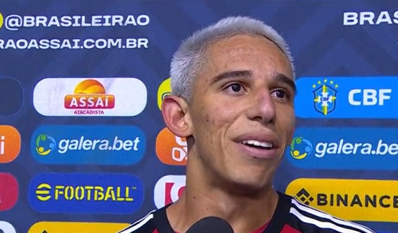 Amazonense Werton comemora primeiro gol pelo profissional do Flamengo