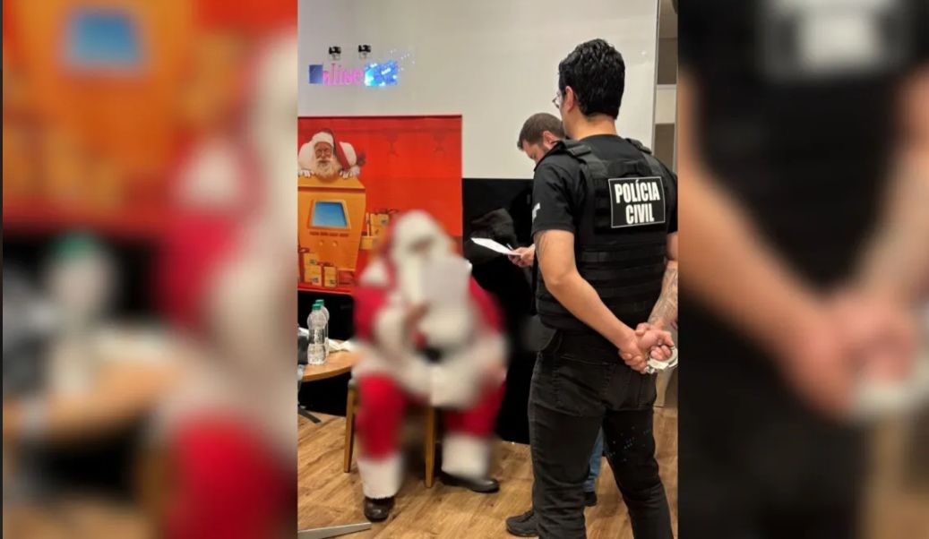 Papai Noel é preso em shopping suspeito de abusar de crianças