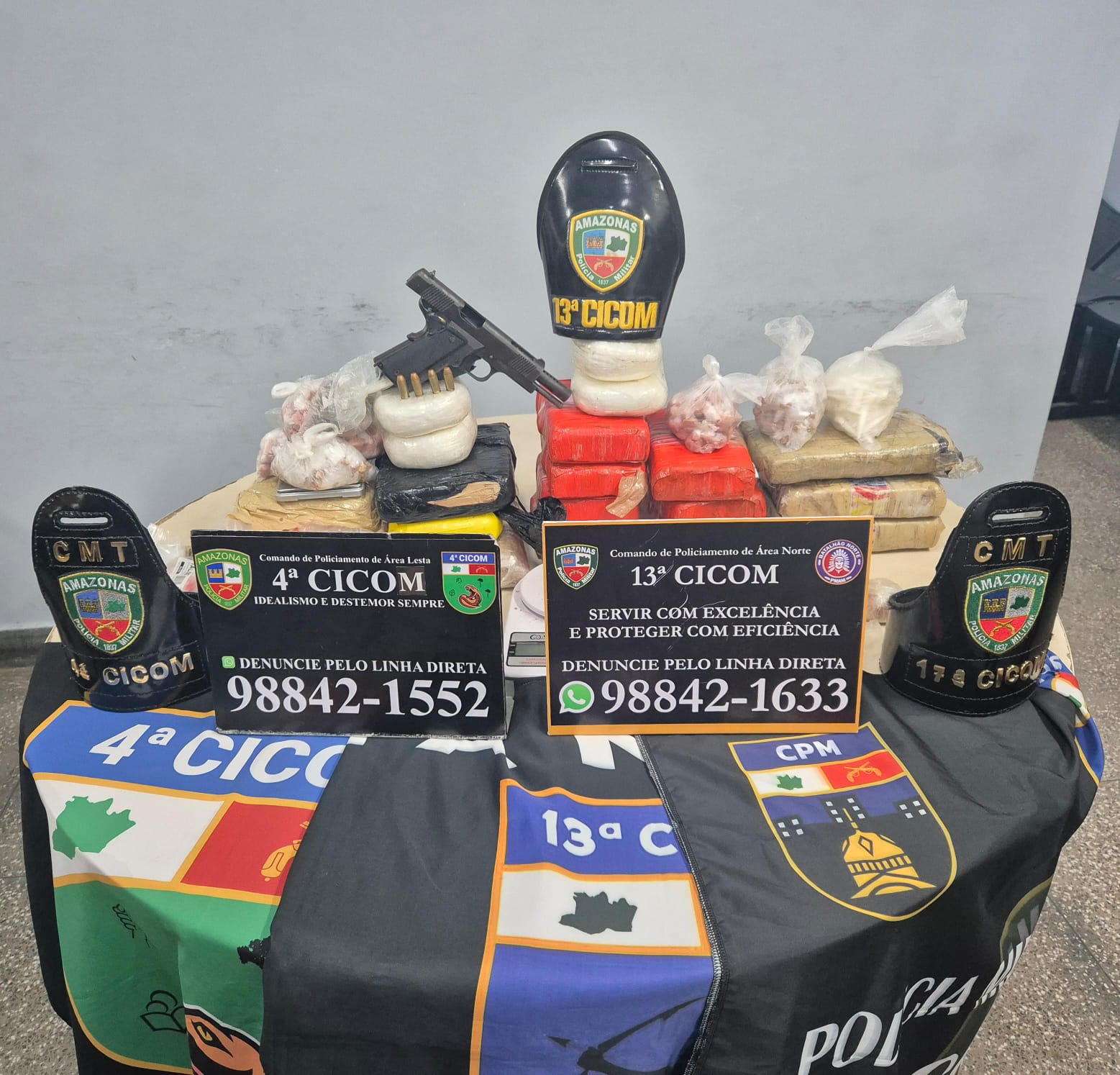 Traficante é preso com arma e 23 kg de drogas no Bairro Nova Conquista
