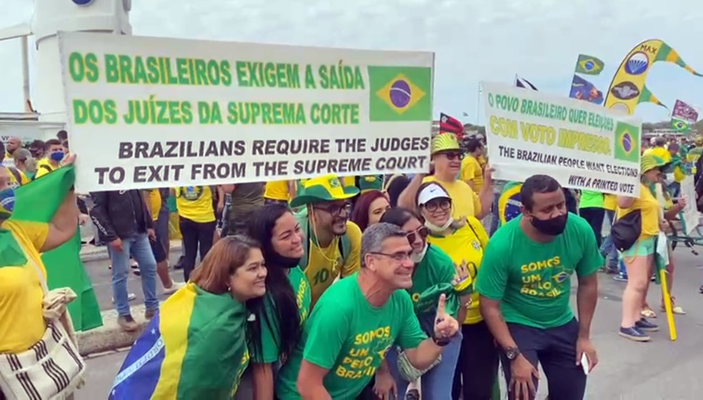 Com incentivo de Bolsonaro, protestos e ataques ao STF seguem pelo Brasil
