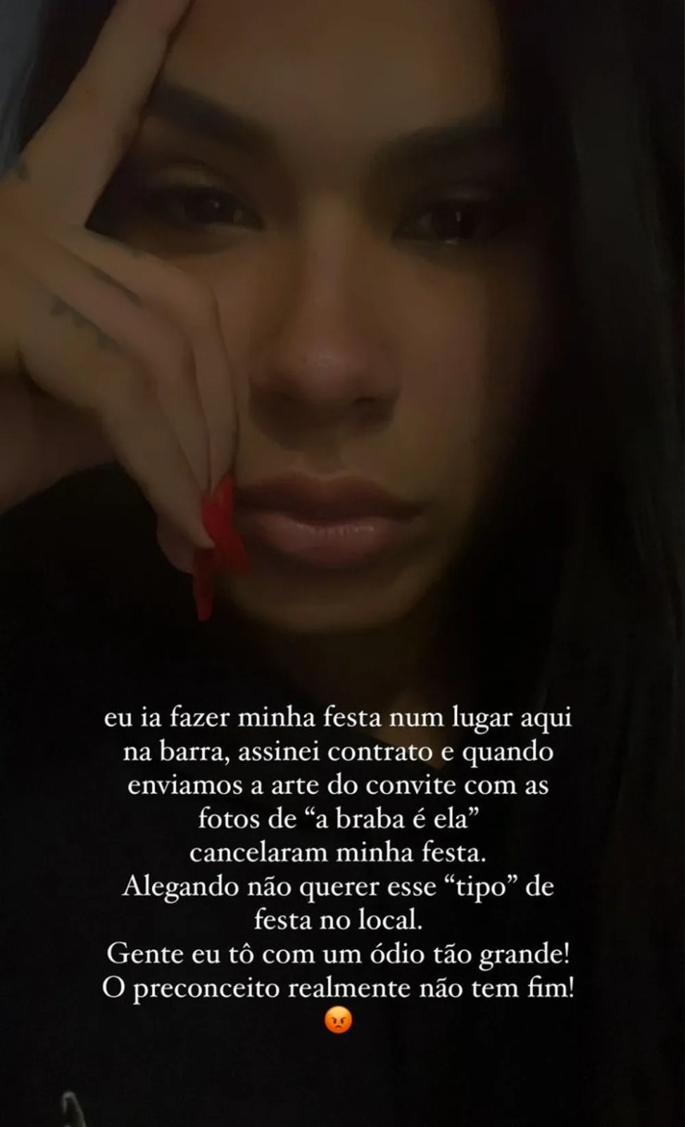 Pocah desabafa após ter festa de aniversário cancelada: 'preconceito'