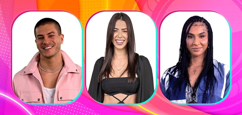 Arthur, Larissa e Lina se enfrentam no paredão do BBB22