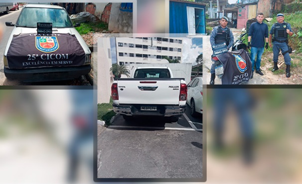 Polícia recupera 3 veículos roubados em Manaus