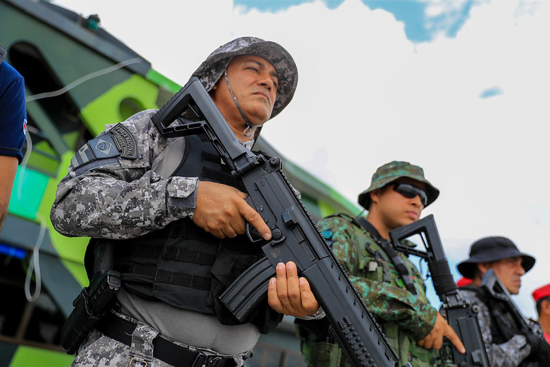 Força Nacional mantém reforço nas bases Fluviais em Coari e Barcelos