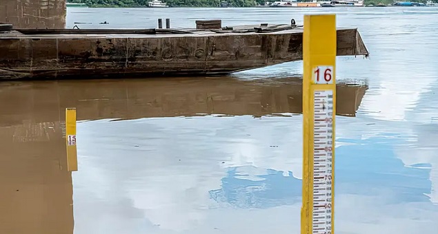 Nível do Rio Madeira cai 35 cm e atinge cota mínima
