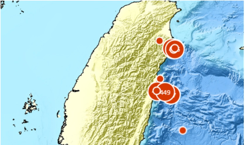 Terremoto de magnitude 6,3 abala Taiwan